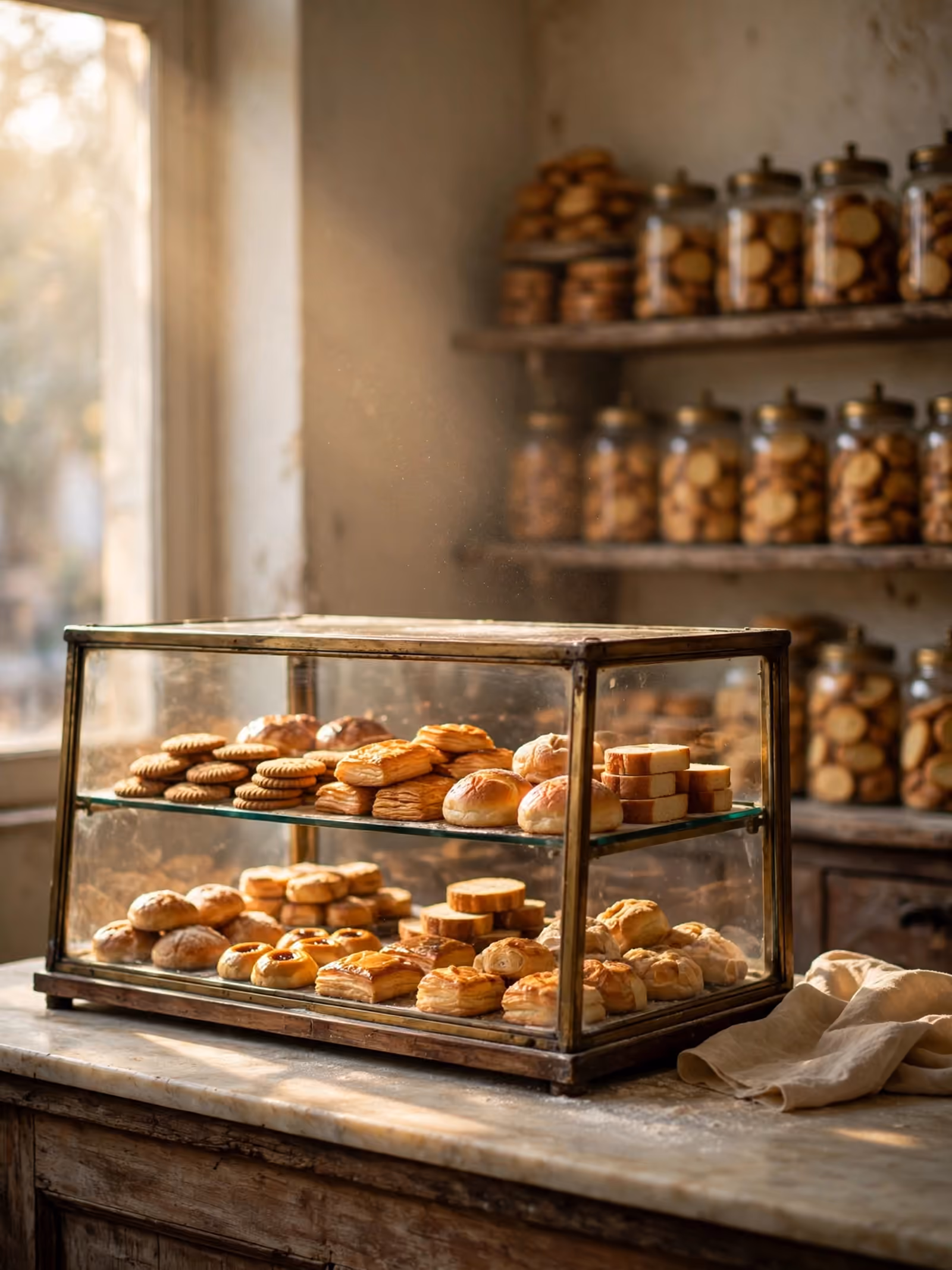 The Bustan Bakers counter in Dehradun